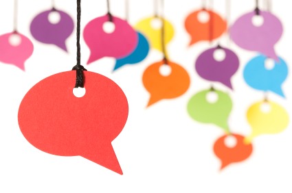 colouful speech bubbles